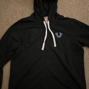 True Religion Hoodie with Denim Letters